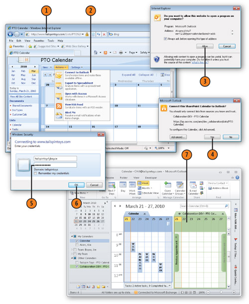 Microsoft Outlook 2010 : Adding SharePoint Calendars to Outlook